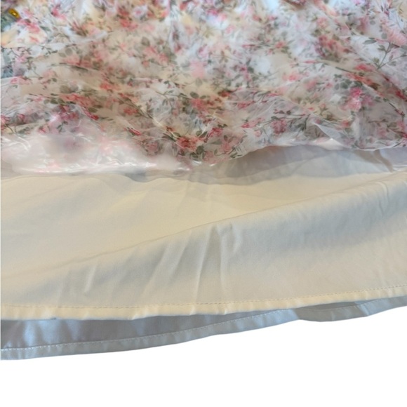 The Delfina Ribbon Dress in a Soft Petal Pink Floral Maternity Occasion Dress 3X - Picture 14 of 16